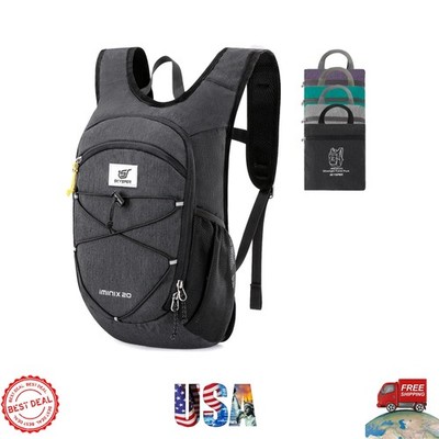 Versatile 20L Hiking Backpack - Foldable, Water-Resistant, Lightweight