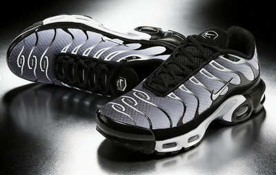 Nike Air Max Plus TN Black Silver Gradient Mens Running Shoes Casual Sneakers