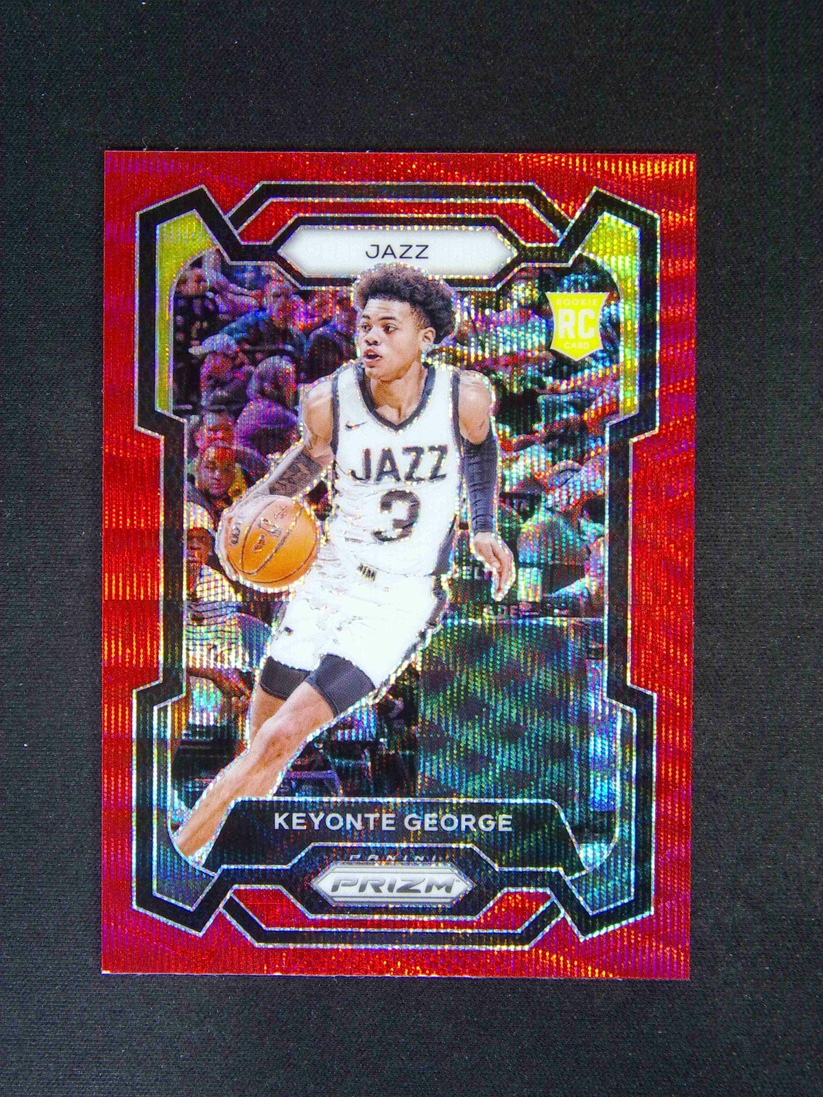 2023-24 Panini Prizm Keyonte George #127 RC Rookie Red Ruby Wave