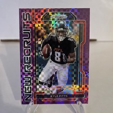 2021 Panini Prizm - New Recruits Kyle Pitts #NR-10 Purple Power Prizm 10/49 (RC)