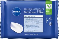 Nivea Cleansing Wipes 3-In-1 Cream Care, Gentle Make-Up 25 StüCk (1Er Pack)