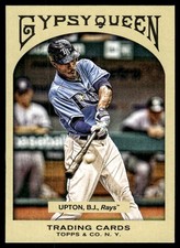 B.J. Upton 2011 Topps Gypsy Queen #282 Rays MLB READ FREE SHIPPING AutographDen