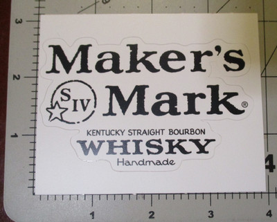 MAKERS MARK BOURBON kentucky whisky whiskey distillery STICKER decal empty
