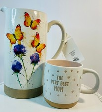 Demdaco Butterfly Trio Pitcher & a matching a Mother’s Day Mug from the Dean
