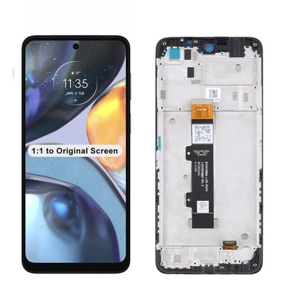 Motorola Moto G22 XT2231-2 LCD Display Screen Digitizer Replacement Frame OEM