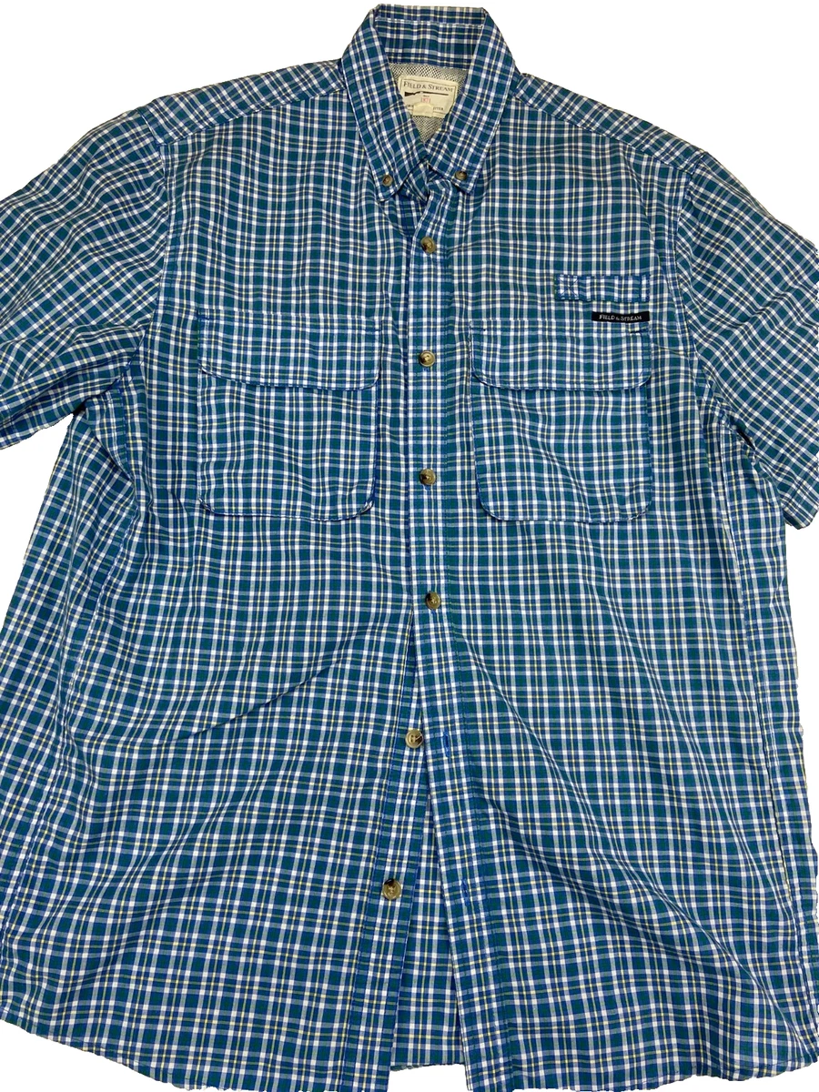 Chemise homme Field & Stream manches longues bleu marine