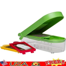 3 Blade Fry Cutter Vegetable Chopper Dishwasher Safe Compact Kitchen Tool New