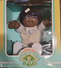 Cabbage Patch Kids Boy Doll HM 3 African AA Shag Hair, Glasses Tan & Blue Suit