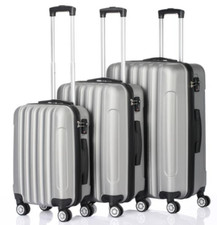 3-in-1 Multifunctional Large Capacity Traveling Storage Suitcase Silver Gray