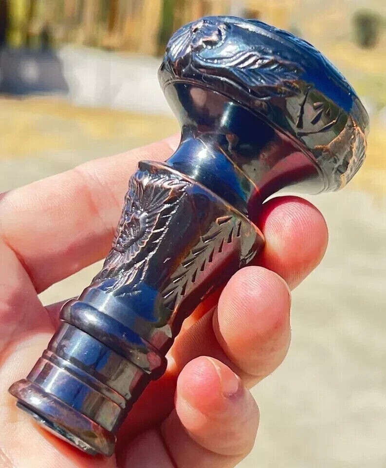 Solid Brass Antique Only Head Handle Nautical For… - image 1