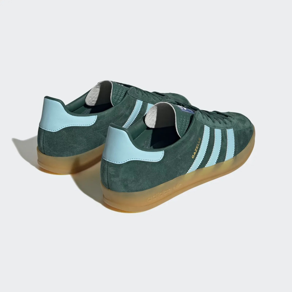 スニーカー adidas Gazelle Indoor Green Blue IG9979 New Adidas Gazelle Indoor Shoes - Collegiate Green (IG9979