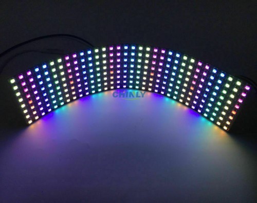 WS2812B LED Flexible Panel Matrix Screen 5050 RGB Addressable 64 256 Pixel DC5V - Picture 8 of 15