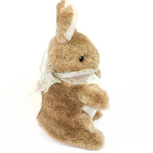 Vintage Eden Frederick Warner Bunny Rabbit Stuffed Animal Plush Floral Bow 9 inc - Picture 4 of 7