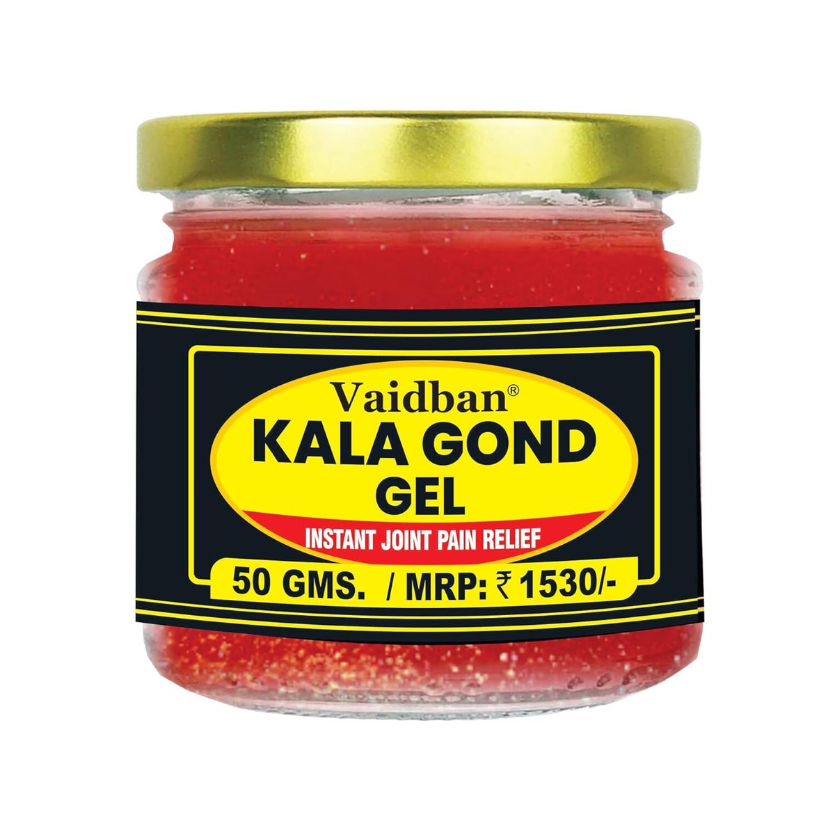 Gel Vaidban Kala Gond - Soulagement Instantané Des Douleurs - Naturel, Ayurvedique - Neuf, Date 2028