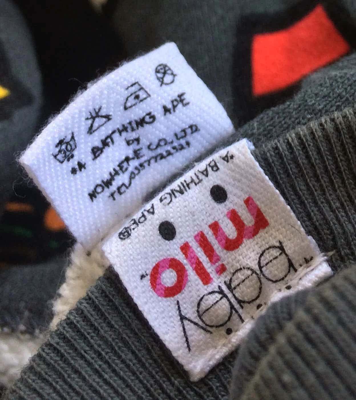 A BATHING APE (BAPE) Felpa con cappuccio OG Bape Baby Milo cibo spazzatura