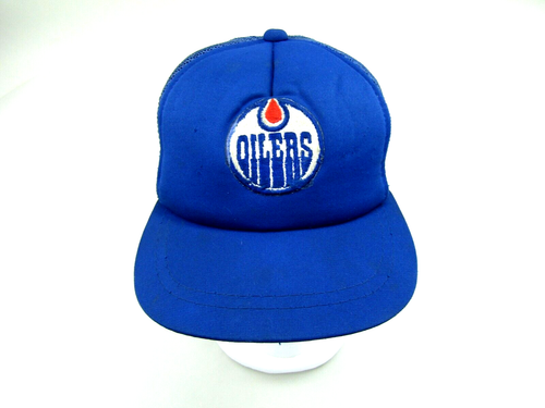 VTG Oilers Juniors Hat Kids Mesh Trucker Adjustable Ted Fletcher Hockey Youth
