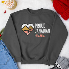 Proud Canadian Here Unisex Crewneck Sweatshirt,Proud to be Canadian,Canada Shirt