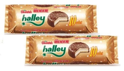 Halley Chocolate Covered Biscuit filled with Marshmallow Halal 2 Packs