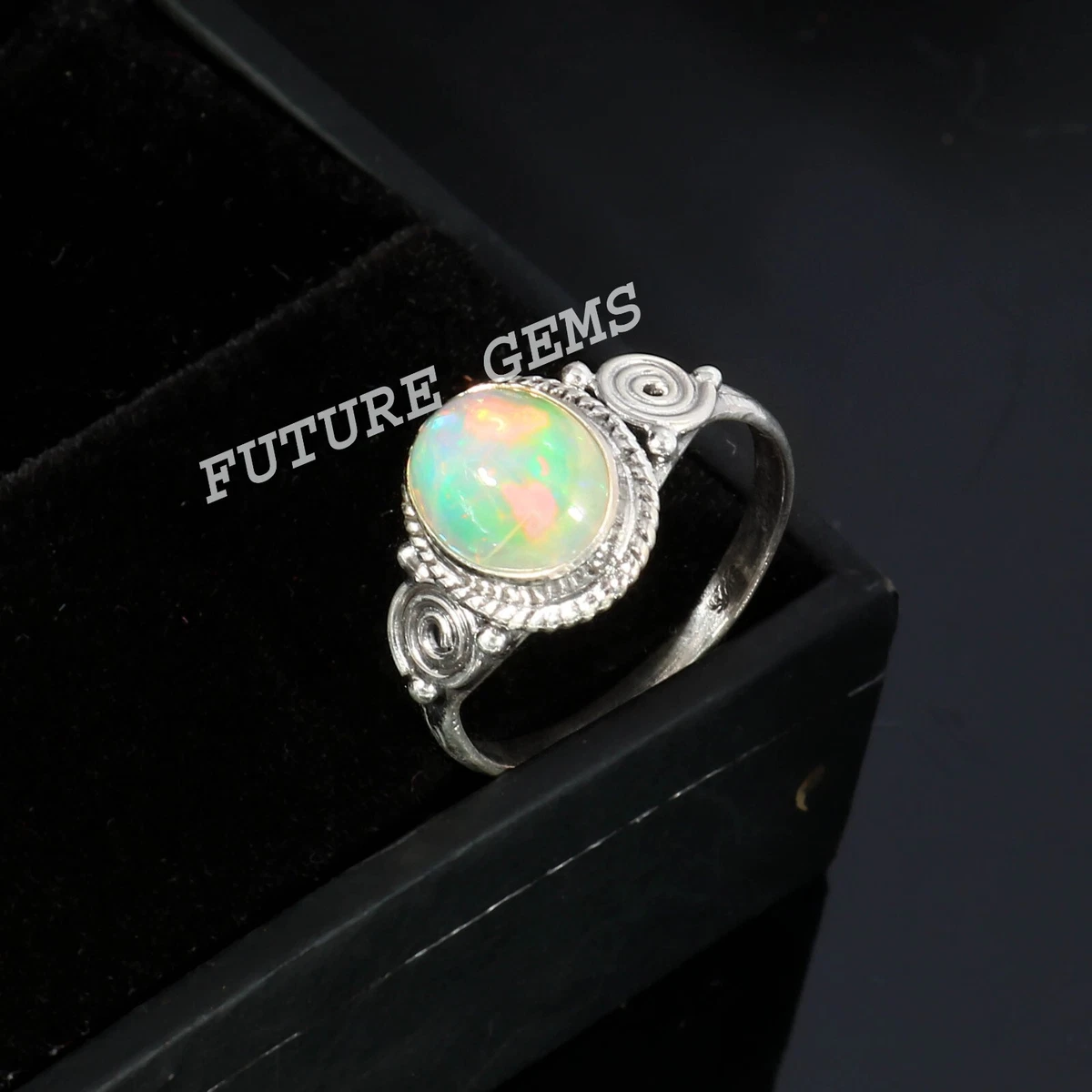Welo fire opal ring sale