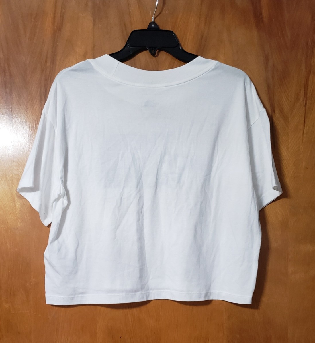 The North Face Half Dome Crop Over Sized Tee shirt, White Size