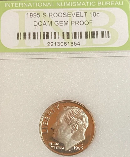 1995-S Roosevelt Dime 10c DCAM GEM PROOF - Slabbed 9/13 - Combined Shipping