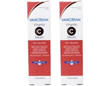 2 Pk Vanicream Vitamin C Face Serum with Ceramides for Sensitive Skin, 1.2 fl oz