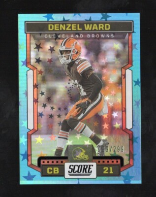 2023 Score - Denzel Ward #212 - Stars Parallel /299 - Cleveland Browns