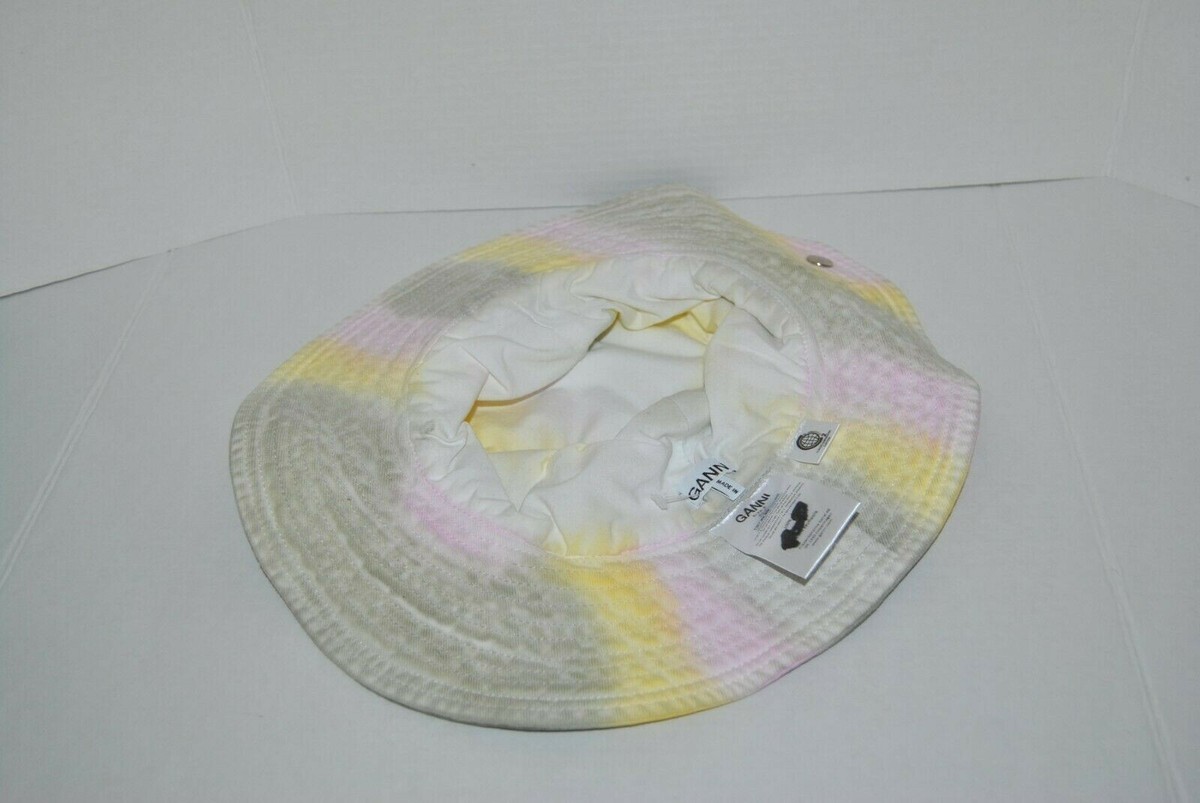 NWOT Ganni Tie Dye Denim Bucket Hat Women's Size Small $160