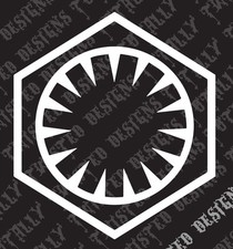 Star Wars first order vinyl decal sticker car truck empire han kylo ren phasma