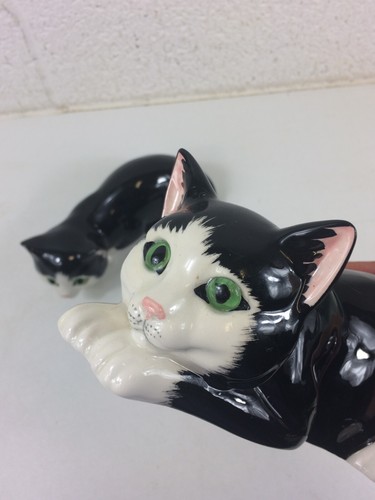 Vintage Ceramic Tuxedo Cat Figurines - Staffordshire Just Cats - Bild 2 von 9