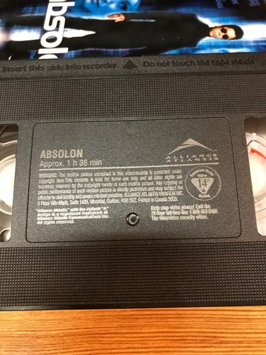 Absolon (VHS, 2003) Christopher Lambert, Lou Diamond Phillips - Picture 8 of 8
