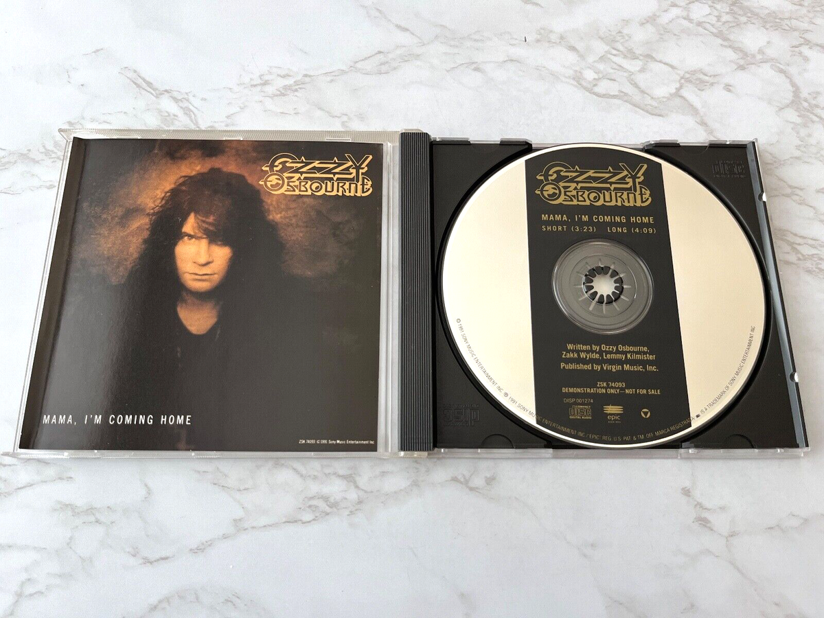 Ozzy Osbourne Mama I'm Coming Home CD Single PROMO! Epic ZSK 74093