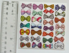 Violette Stickers - BOW TIES - 4x4 Square Sheet of Stickers #K17