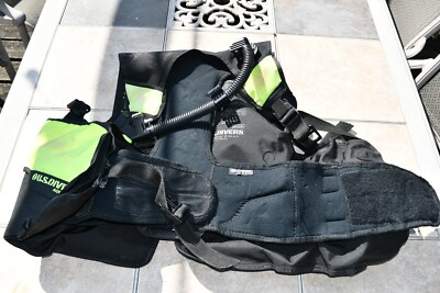 US Divers cousteau BCD Black Scuba Diving Jacket Size MEDIUM 516c3