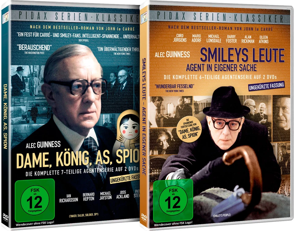 Dame König As Spion + Smileys Leute / Beide Kultserien auf 4 DVDs Pidax Neu