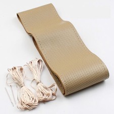 For 1538 Cm Pu Leather Diy Anti-slip Dia Car Steering Wheel Cover For 1538 Cm Pu Leather Diy Anti-slip Dia Car Steering Wheel Cover
