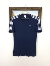 Vintage 80's Adidas West Germany Blue Shirt Women Jersey Tee Rare Hype Y2K Sz XL