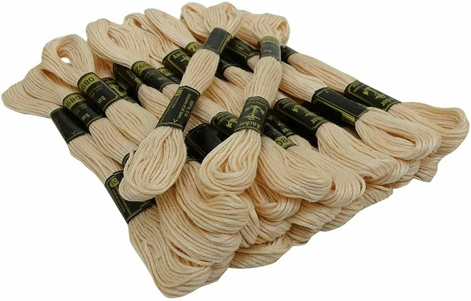 Anchor Embroidery Thread Stranded Cotton Threads Cross Stitch Sewing Off-White - Image 2 of 4