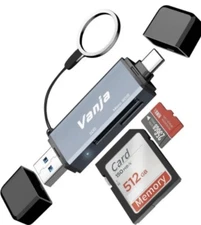 Vanja Micro SD Card Reader with USB 3.0 USB C Connector