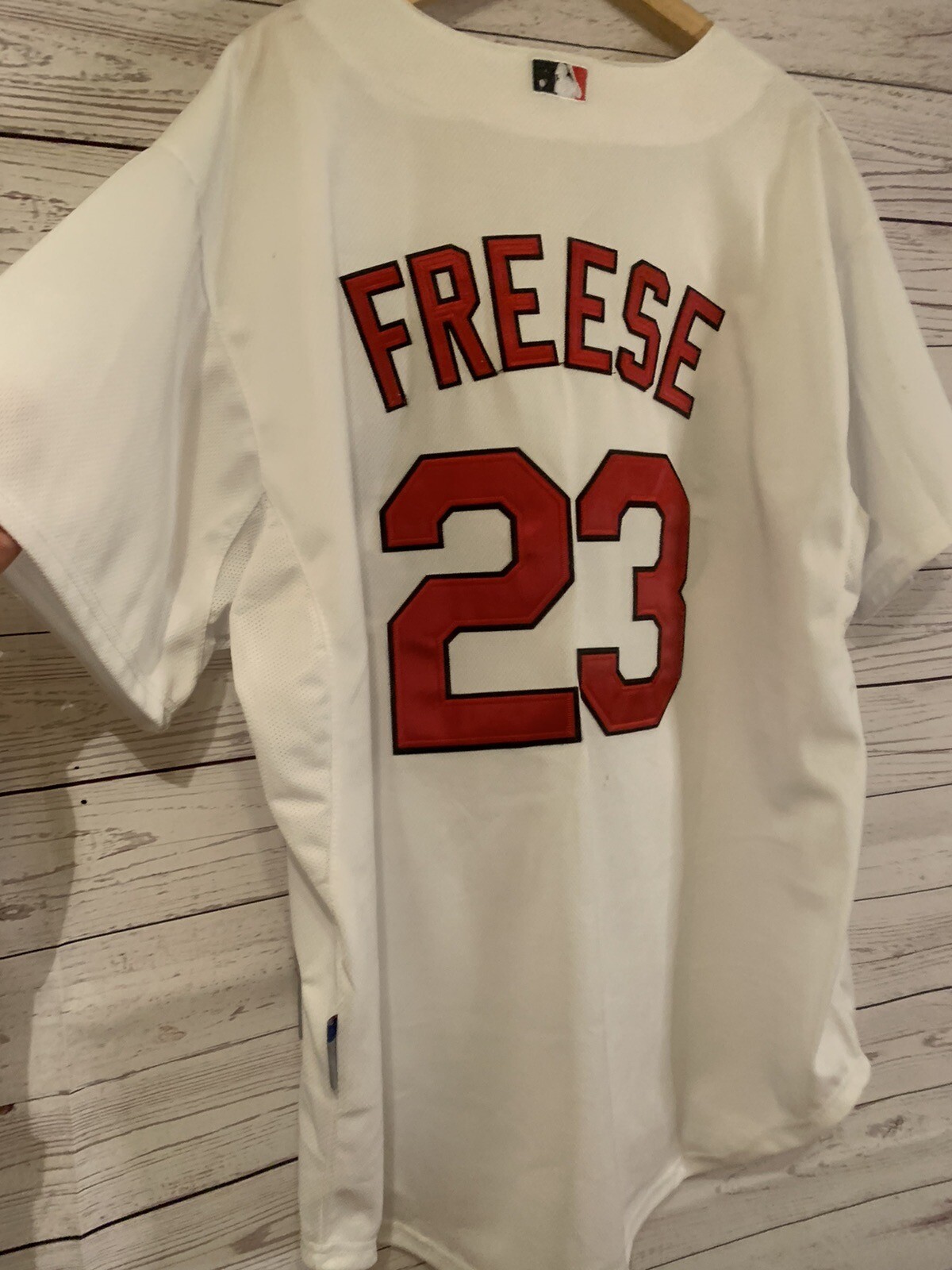 Men’s Majestic MLB St. Louis Cardinals 23 David Freese REPLICA Jersey