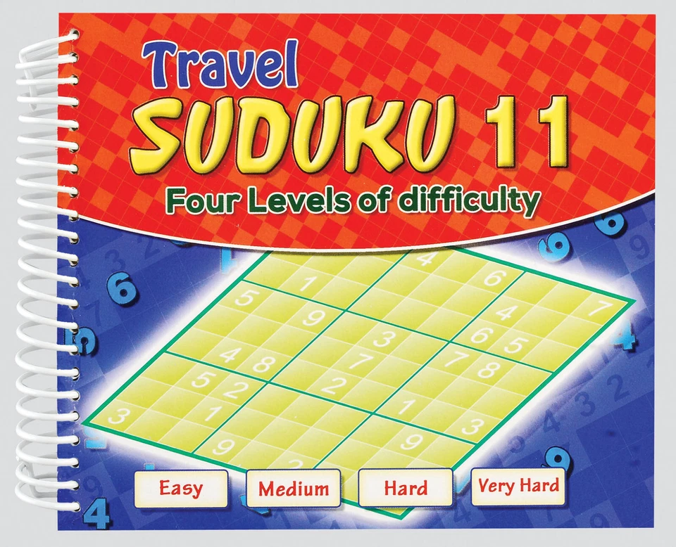 SUDOKU PUZZLE BOOKS PADS 135 NUMBER GRIDS IN EACH TRAVEL ADULT SKILL - Image 2 of 4