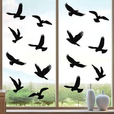 20 Pcs Large Size Anti-Collision Window Clings Bird Shape Window Sticker