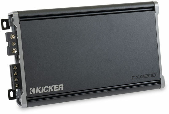 Моноблочный автомобильный усилитель сабвуфера класса D серии Kicker 46CXA12001 CX мощностью 1200 Вт 56290₽