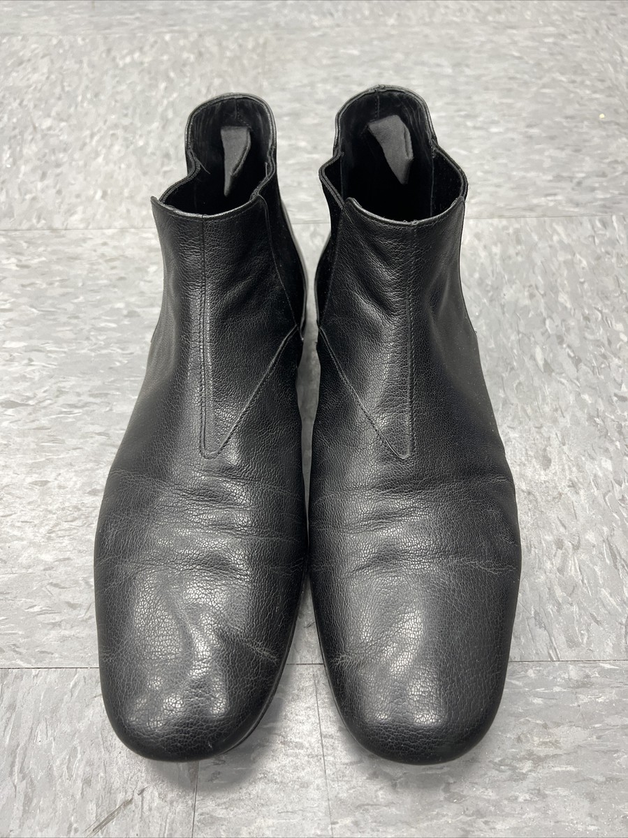 Prada Mens Black Leather Ankle Boots Size 10 9.5 US Prada Men main image 3