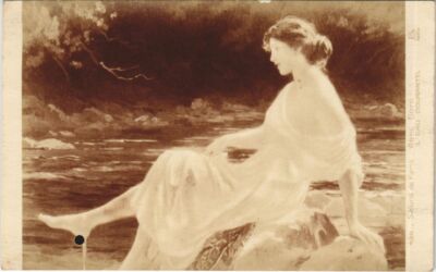 CPA A. BOYE L'eau courante Salon de Paris (48217)