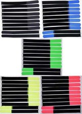 50 Cable Hook and Loop Straps 300 x 25mm in 5 Colours Cable Hook and Loop Hook and Loop Cable Ties Eyelet