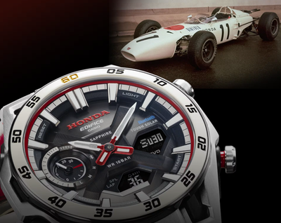New Casio Edifice x Honda Racing F1 60th Anniversary ECB2300HR -1A