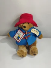 Vintage Eden Paddington Plush Stuffed Bear With Tags 1999 / Red Hat / 11" in NOS