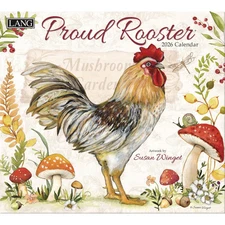 Lang Companies,  Proud Rooster 2026 Wall Calendar by Susan Winget, 13.4'' X 12''