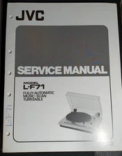 JVC L-F71 Turntable Service Manual Original
